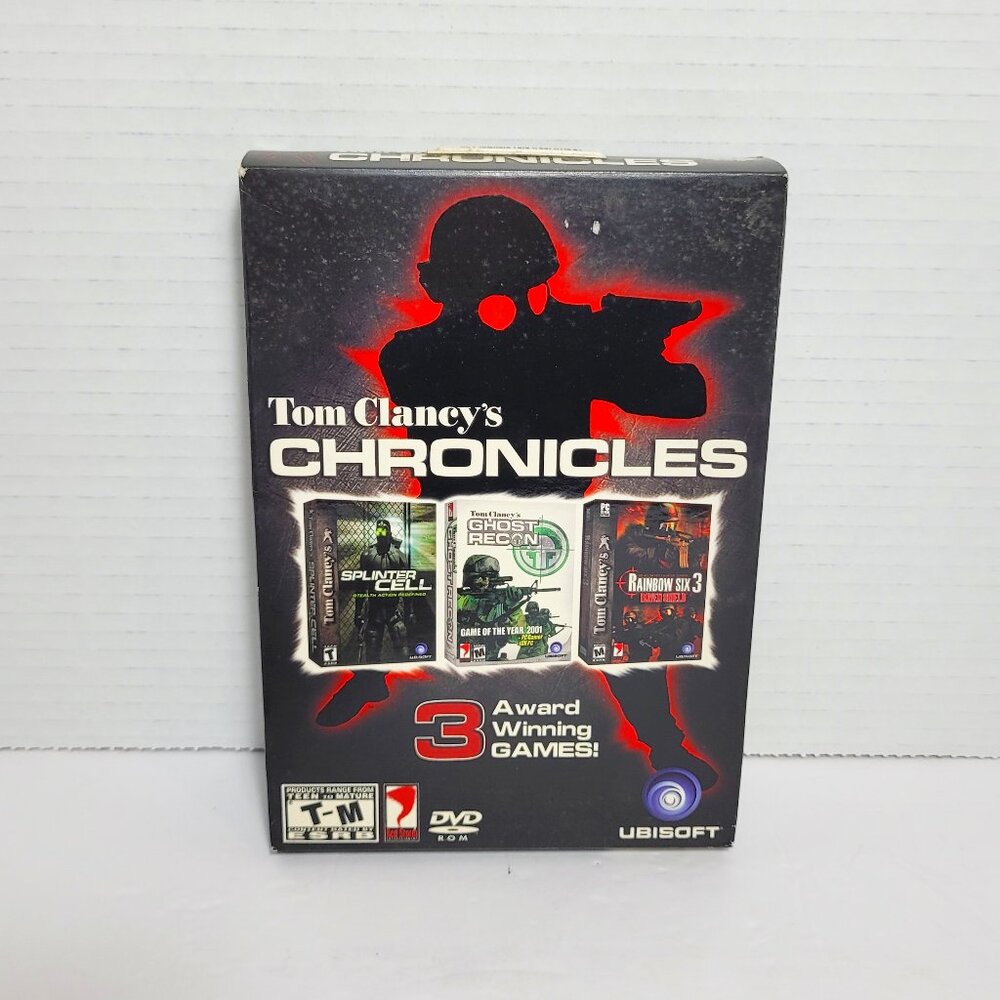 Tom Clancy's Chronicles 3 Award Winning Games PC DVD-Rom 2007 Ubisoft New Sealed